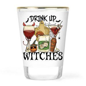 Halloween Shot Glass | Drink Up Witches | Halloween Party Shot Glasses | Witch S